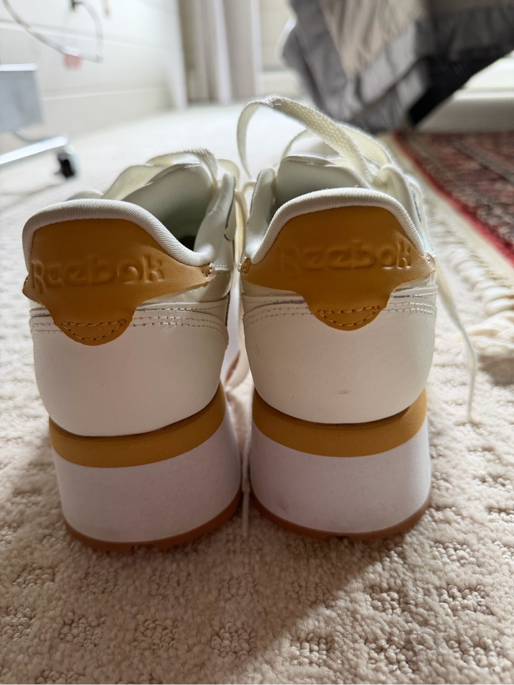 Reebok Women's Platform Sneaker - Cream & Gum - Picture 4 of 6